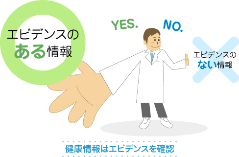 健康情報はエビデンスを確認